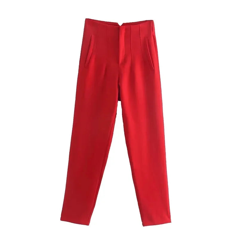 High Waist Pencil Trousers