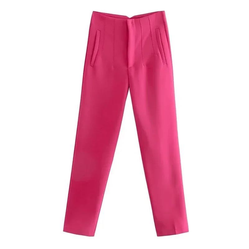 High Waist Pencil Trousers