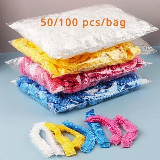 50/100PCS Disposable Shower Cap