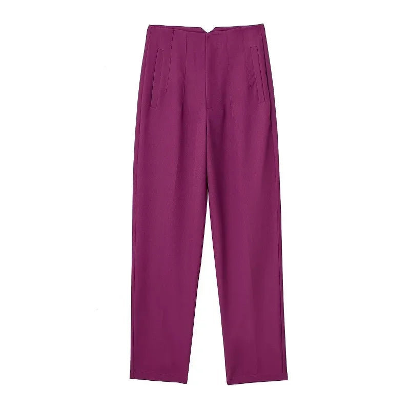 High Waist Pencil Trousers