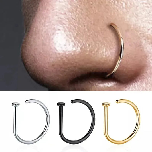 1pc Fake Piercing Nose Ring