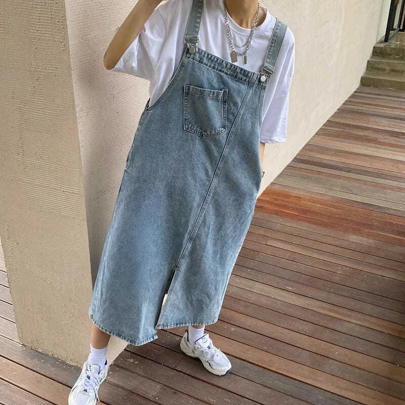 Denim Overall Sleeveless Dress