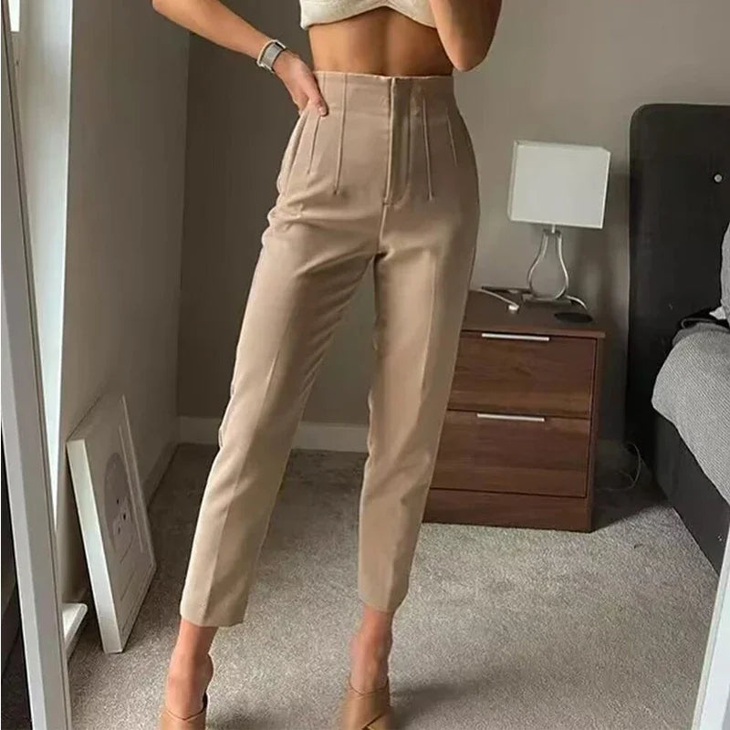 High Waist Pencil Trousers