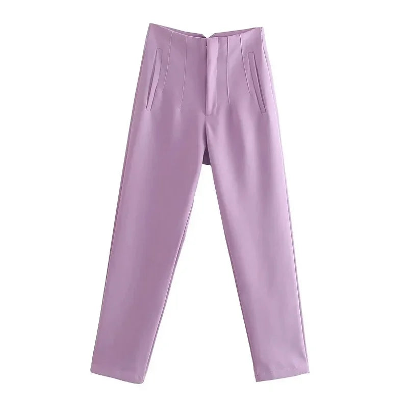 High Waist Pencil Trousers