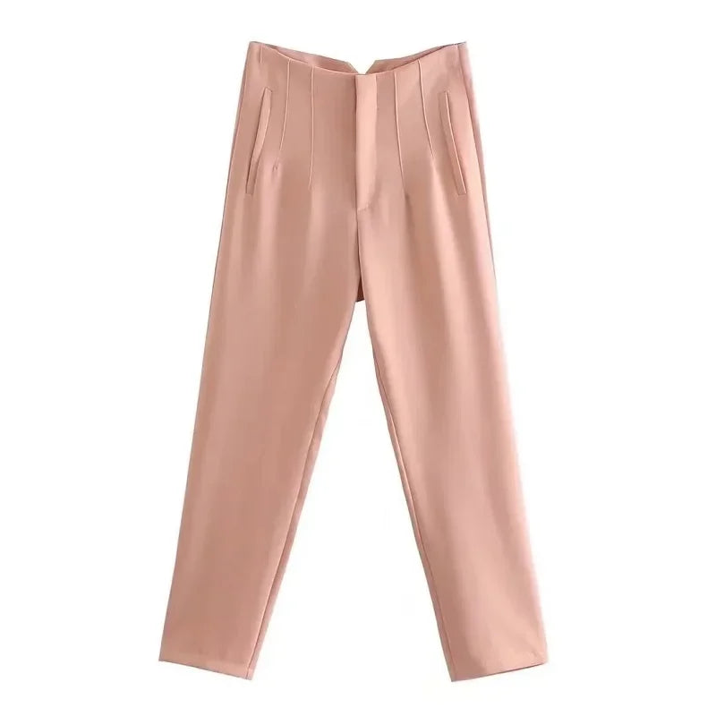 High Waist Pencil Trousers