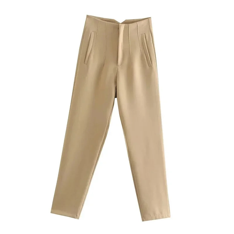 High Waist Pencil Trousers