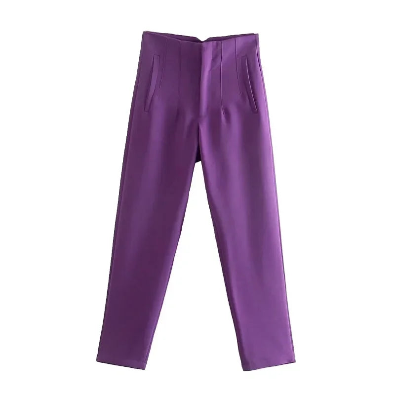 High Waist Pencil Trousers