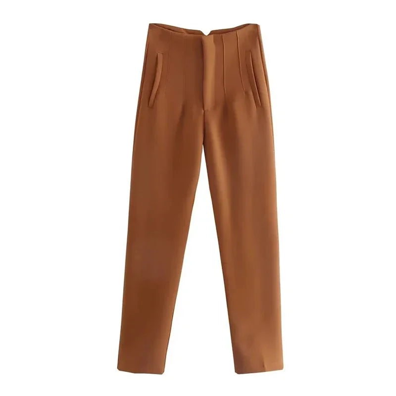 High Waist Pencil Trousers