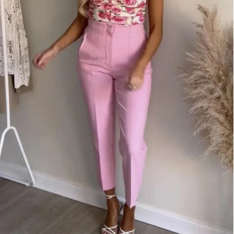 High Waist Pencil Trousers